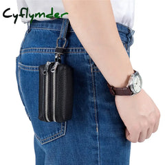 Cyflymder New Versatile Genuine Cowhide Top Layer Cattle Leather Small Items Coins Lipsticks Case