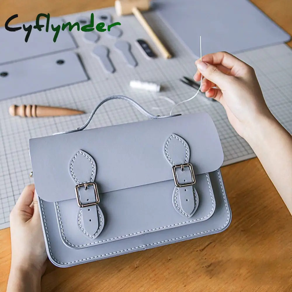 Vintage Cambridge Messenger Bag Women's Shoulder Crossbody Bag Hand-stitched Self-made Diy Material Bag Purses and Handbag