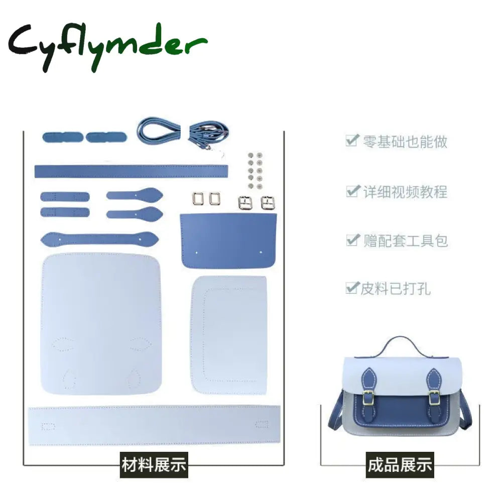 Cyflymder New Vintage Cambridge Messenger Bag Women’s Shoulder Crossbody Hand-Stitched Self-Made