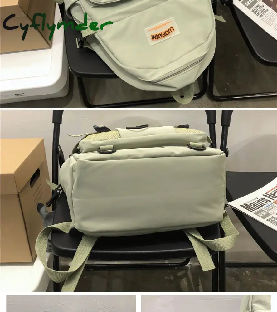 Cyflymder New Waterproof Nylon Women Backpack Female High Quality Schoolbag For Teenage Girl Travel