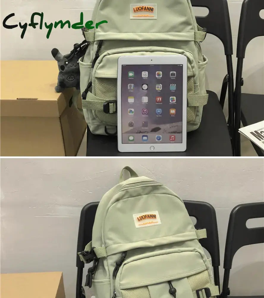 Cyflymder New Waterproof Nylon Women Backpack Female High Quality Schoolbag For Teenage Girl Travel