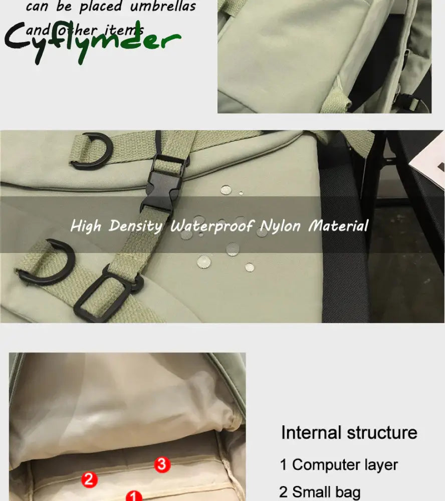 Cyflymder New Waterproof Nylon Women Backpack Female High Quality Schoolbag For Teenage Girl Travel