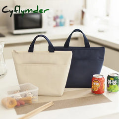 Cyflymder New Waterproof Oxford Lunch Bag Pouch Thickened Handbag Picnic Women Kids Convenient Box