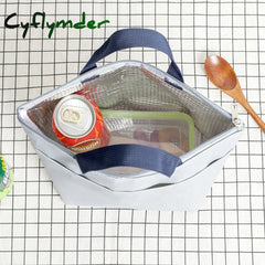 Cyflymder New Waterproof Oxford Lunch Bag Pouch Thickened Handbag Picnic Women Kids Convenient Box