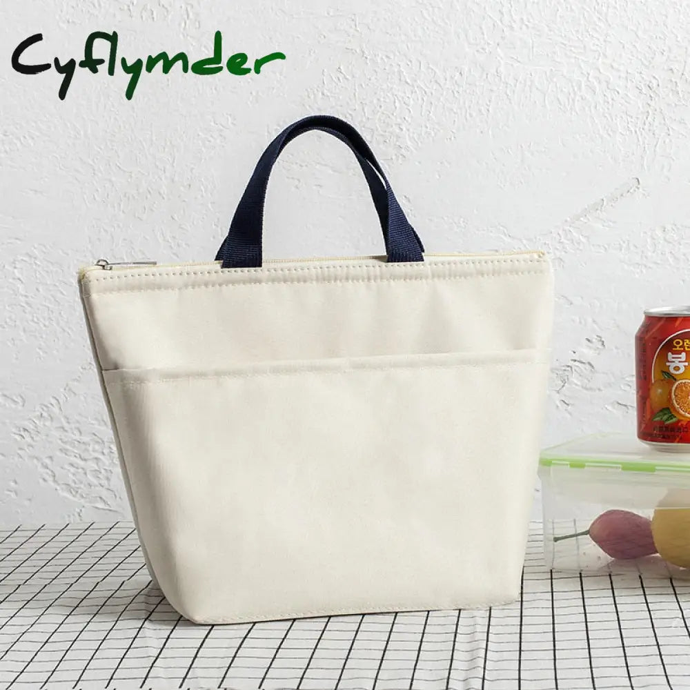 Cyflymder New Waterproof Oxford Lunch Bag Pouch Thickened Handbag Picnic Women Kids Convenient Box