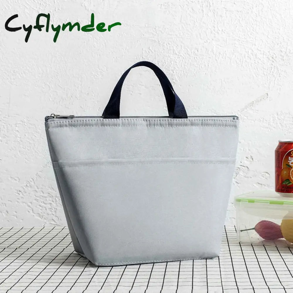 Cyflymder New Waterproof Oxford Lunch Bag Pouch Thickened Handbag Picnic Women Kids Convenient Box