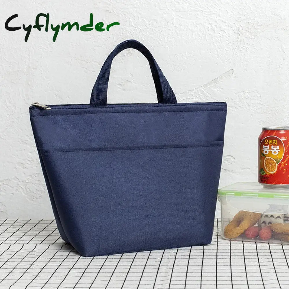 Cyflymder New Waterproof Oxford Lunch Bag Pouch Thickened Handbag Picnic Women Kids Convenient Box