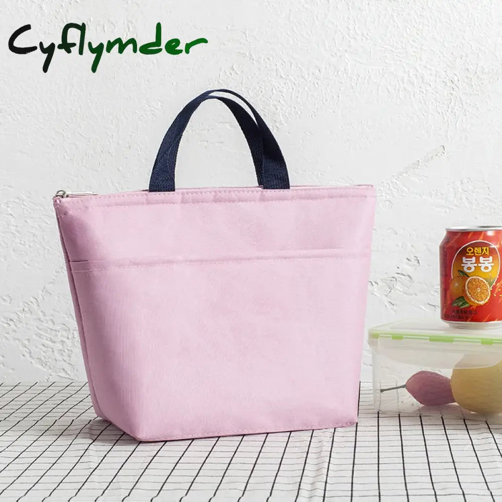 Cyflymder New Waterproof Oxford Lunch Bag Pouch Thickened Handbag Picnic Women Kids Convenient Box