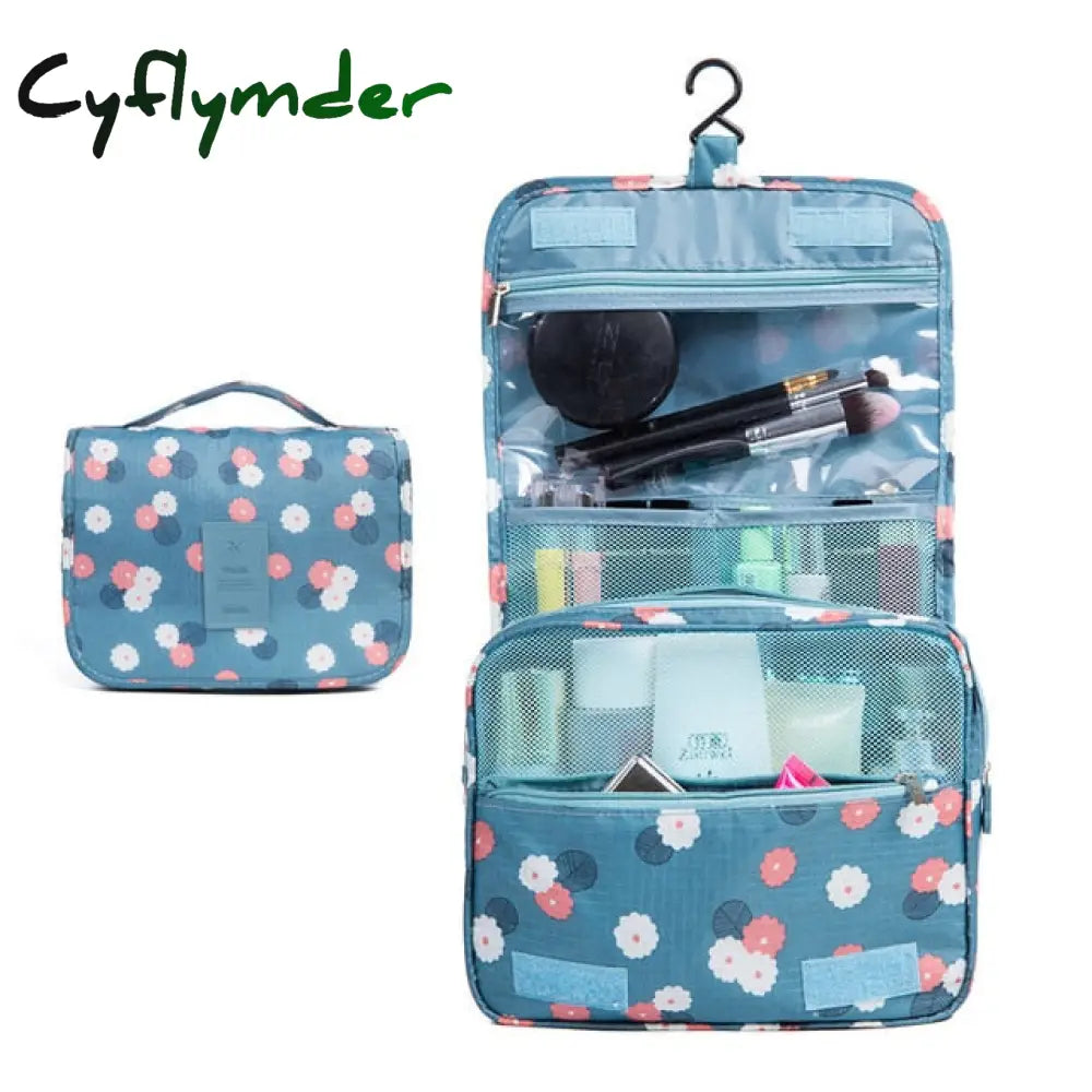 Cyflymder New Waterproof Packing Cubes Travel Large Capacity Storage Bag Portable Hook Wash