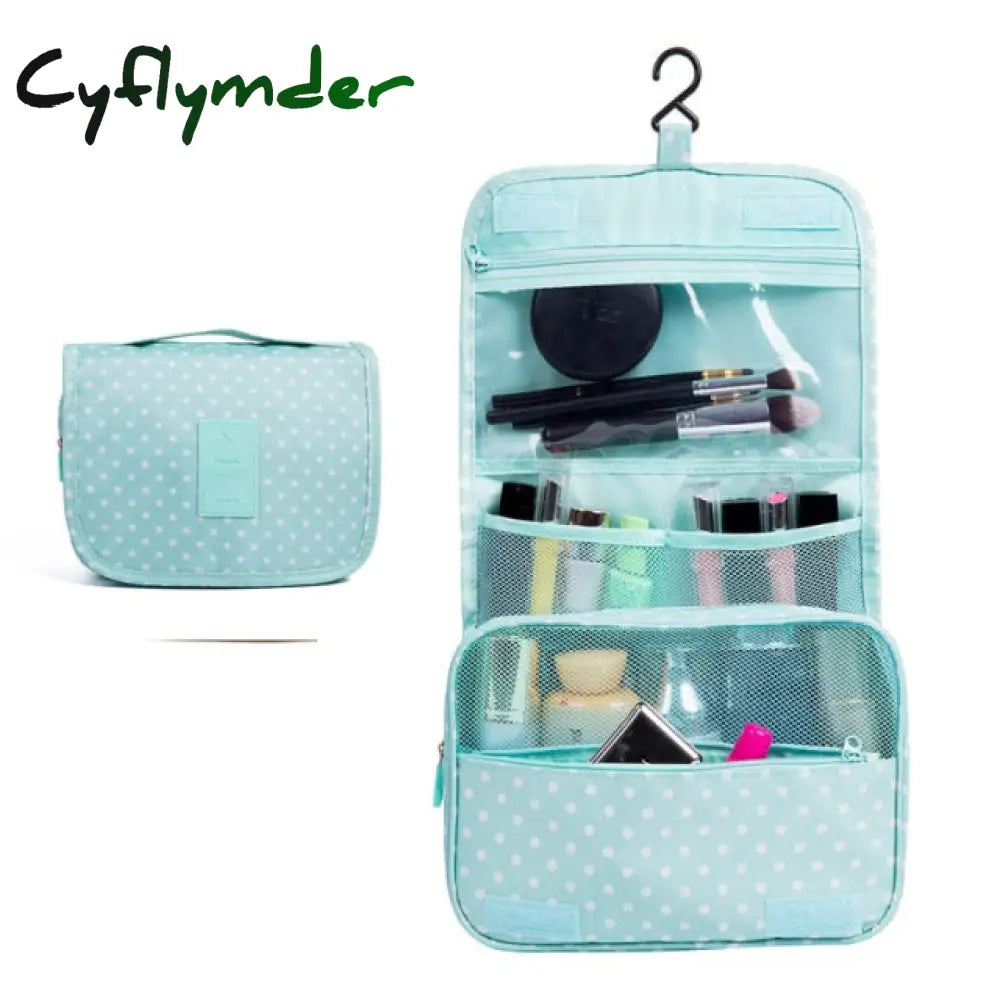 Cyflymder New Waterproof Packing Cubes Travel Large Capacity Storage Bag Portable Hook Wash