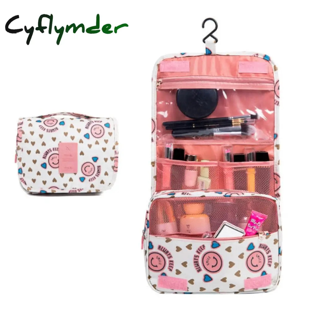 Cyflymder New Waterproof Packing Cubes Travel Large Capacity Storage Bag Portable Hook Wash