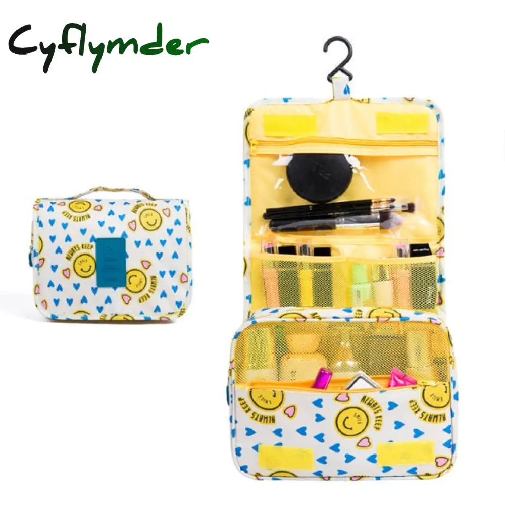 Cyflymder New Waterproof Packing Cubes Travel Large Capacity Storage Bag Portable Hook Wash