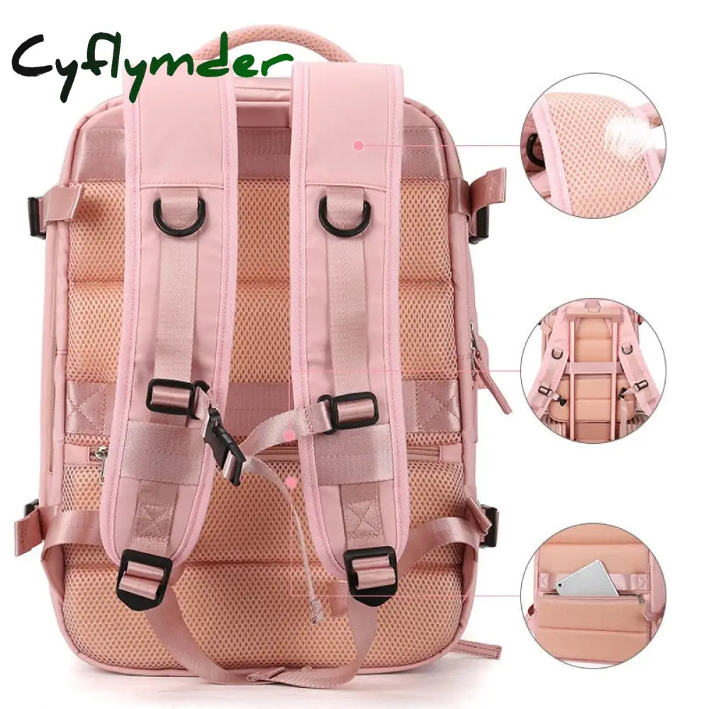 Cyflymder New Waterproof Travel Backpack Men Women Multifunction 15.6 Inch Laptop Backpacks Large