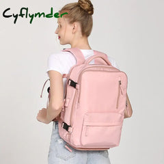 Cyflymder New Waterproof Travel Backpack Men Women Multifunction 15.6 Inch Laptop Backpacks Large