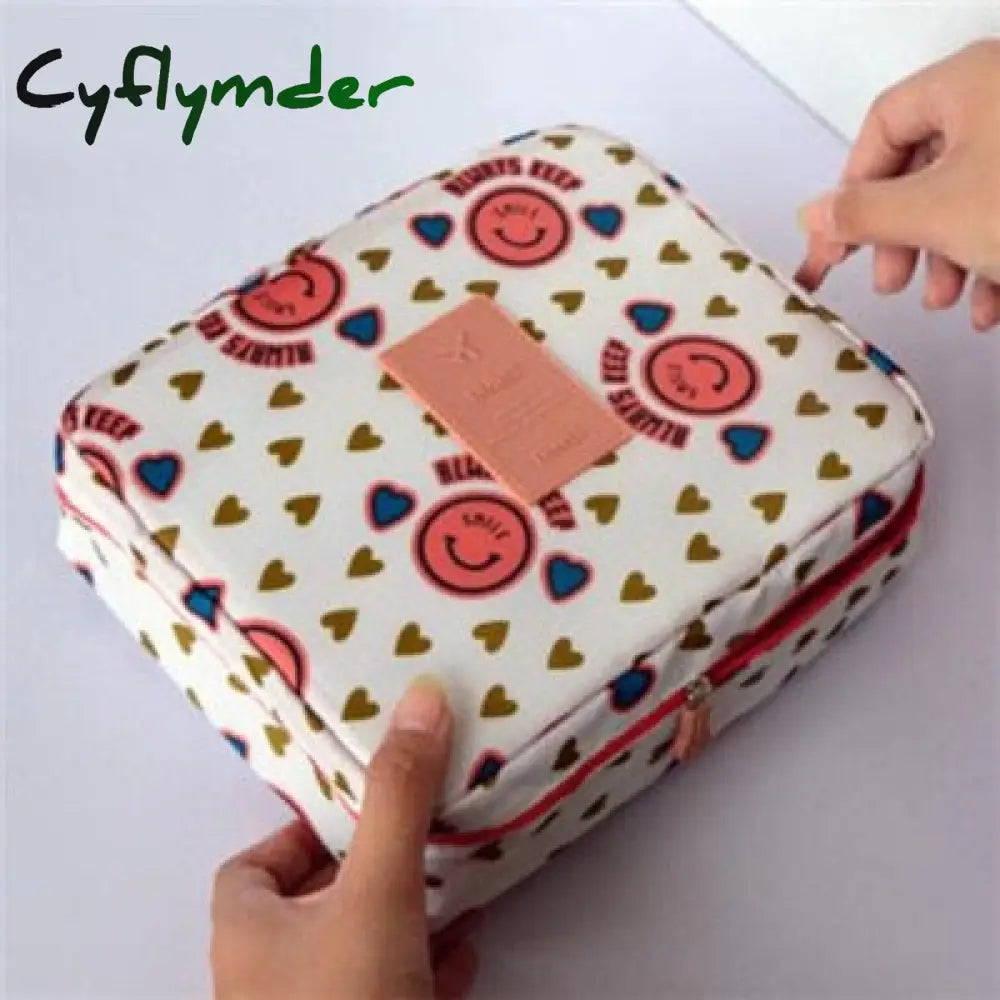 Cyflymder New Women Cosmetic Bag Multifunction Makeup Grooming Kit Beauty Case Toiletries Organizer