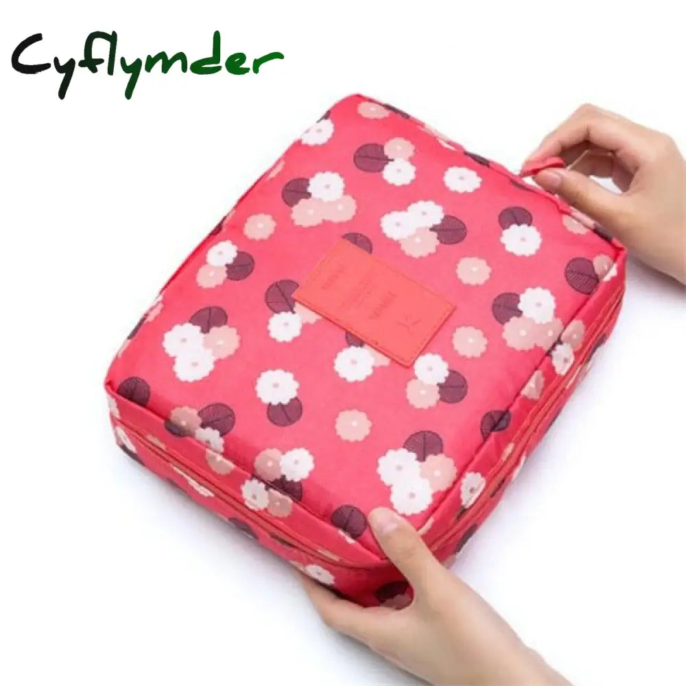 Cyflymder New Women Cosmetic Bag Multifunction Makeup Grooming Kit Beauty Case Toiletries Organizer