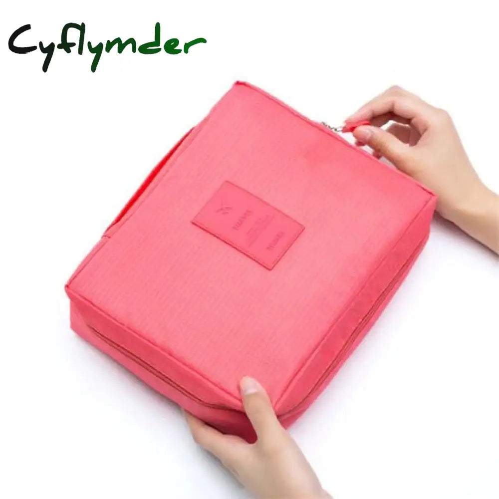 Cyflymder New Women Cosmetic Bag Multifunction Makeup Grooming Kit Beauty Case Toiletries Organizer