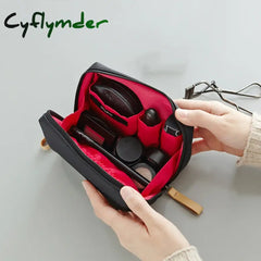 Cyflymder New Women Cosmetic Bag Solid Color Korean Style Makeup Pouch Toiletry Waterproof