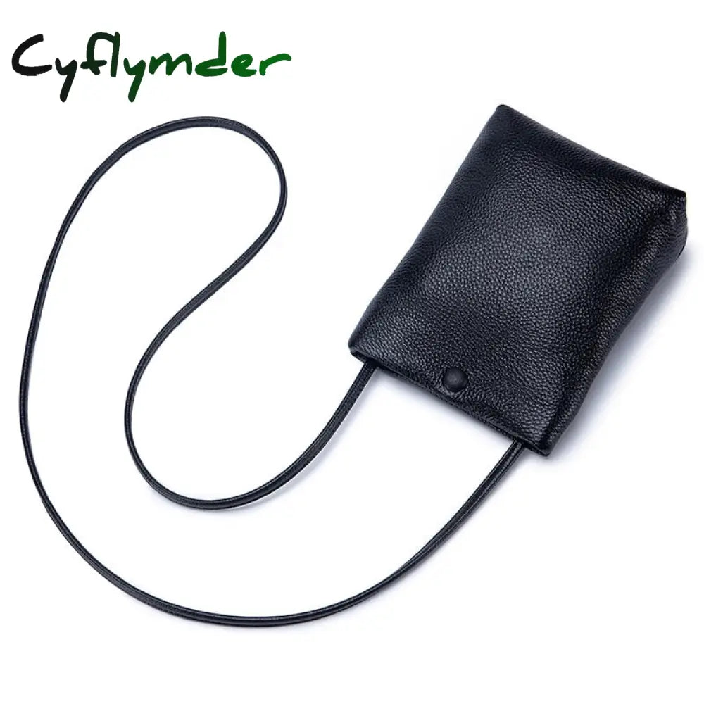 Cyflymder New Women Genuine Leather Handbags Female Large Capacity Shoulder Bags Phone Pocket Card