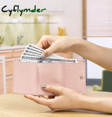 Cyflymder New Women Genuine Leather Purses Female Cowhide Wallets Lady Small Coin Pocket Rfid Card