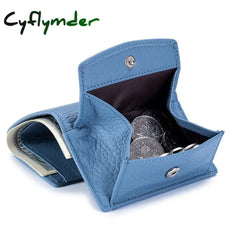 Cyflymder New Women Genuine Leather Purses Female Cowhide Wallets Lady Small Coin Pocket Rfid Card