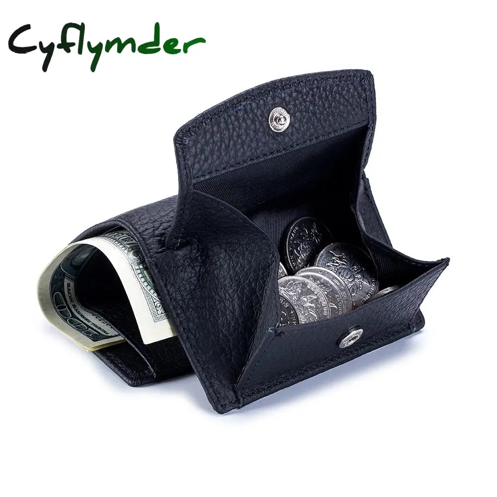 Cyflymder New Women Genuine Leather Purses Female Cowhide Wallets Lady Small Coin Pocket Rfid Card