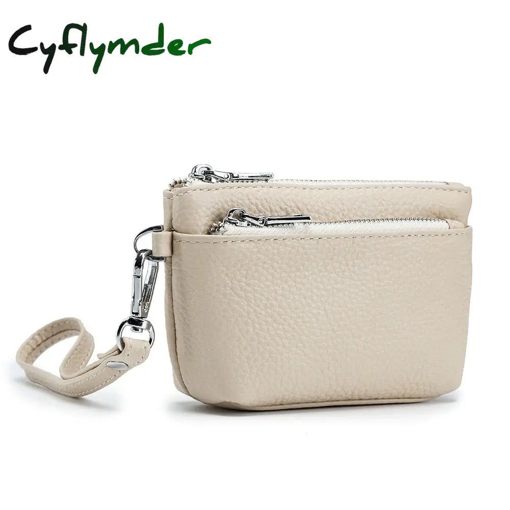 Cyflymder New Women Genuine Leather Wallets Female Small Rfid Purses Large Capacity Cute Wallet