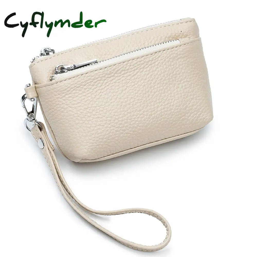 Cyflymder New Women Genuine Leather Wallets Female Small Rfid Purses Large Capacity Cute Wallet