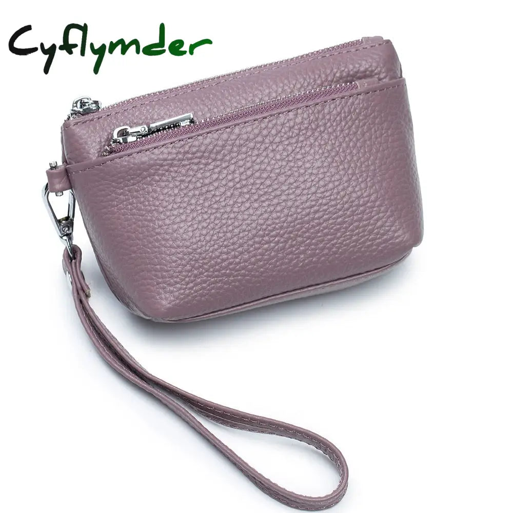 Cyflymder New Women Genuine Leather Wallets Female Small Rfid Purses Large Capacity Cute Wallet