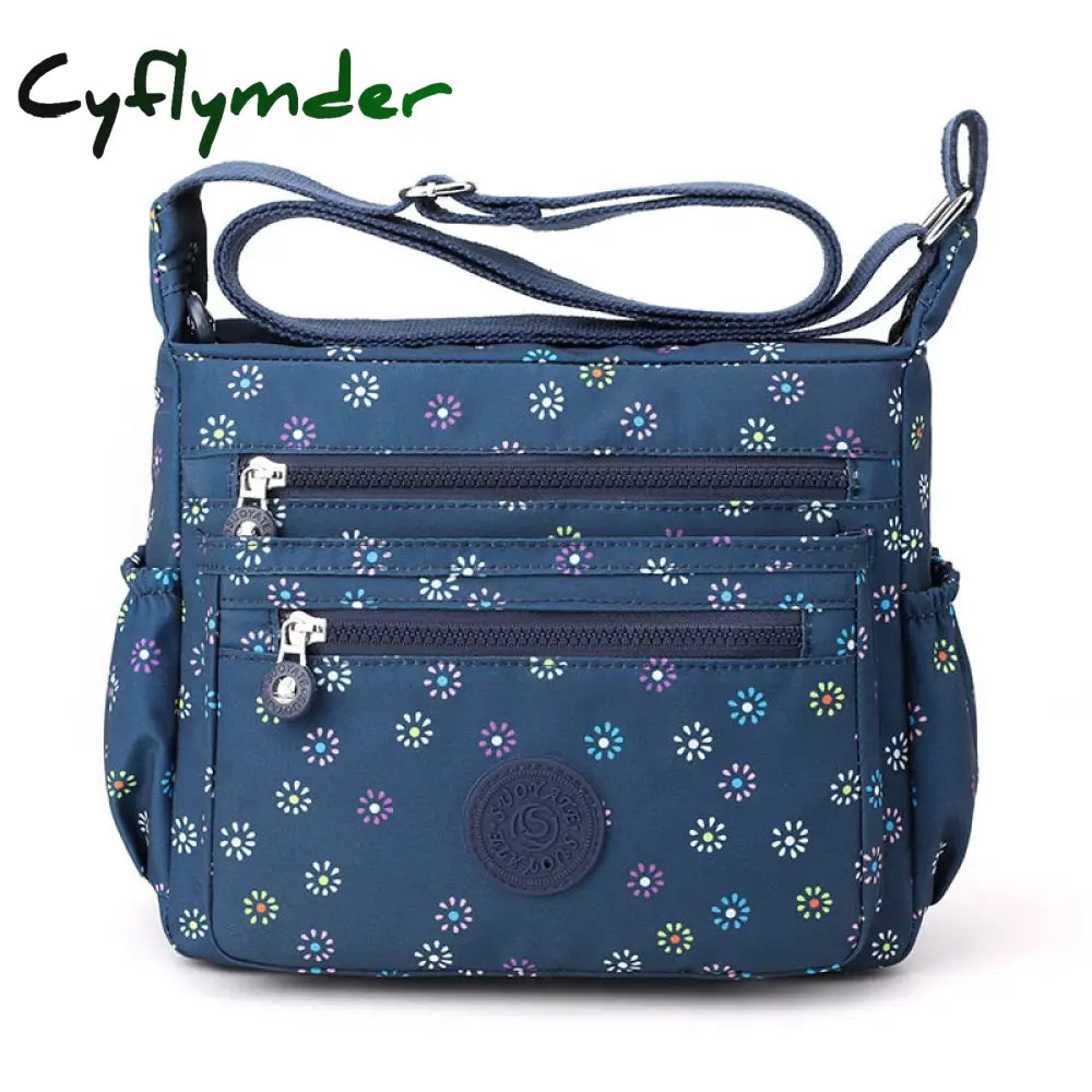 Cyflymder New Women Shoulder Bags Floral Print Women’s Handbags Designer Crossbody Messenger Bag