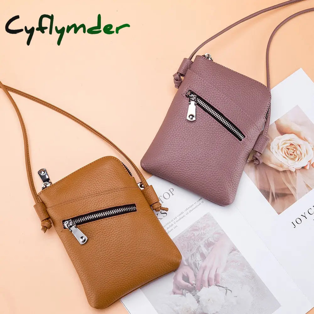 Cyflymder New Women Small Purses And Handbags Female Genuine Leather Crossbody Bags Large Capacity