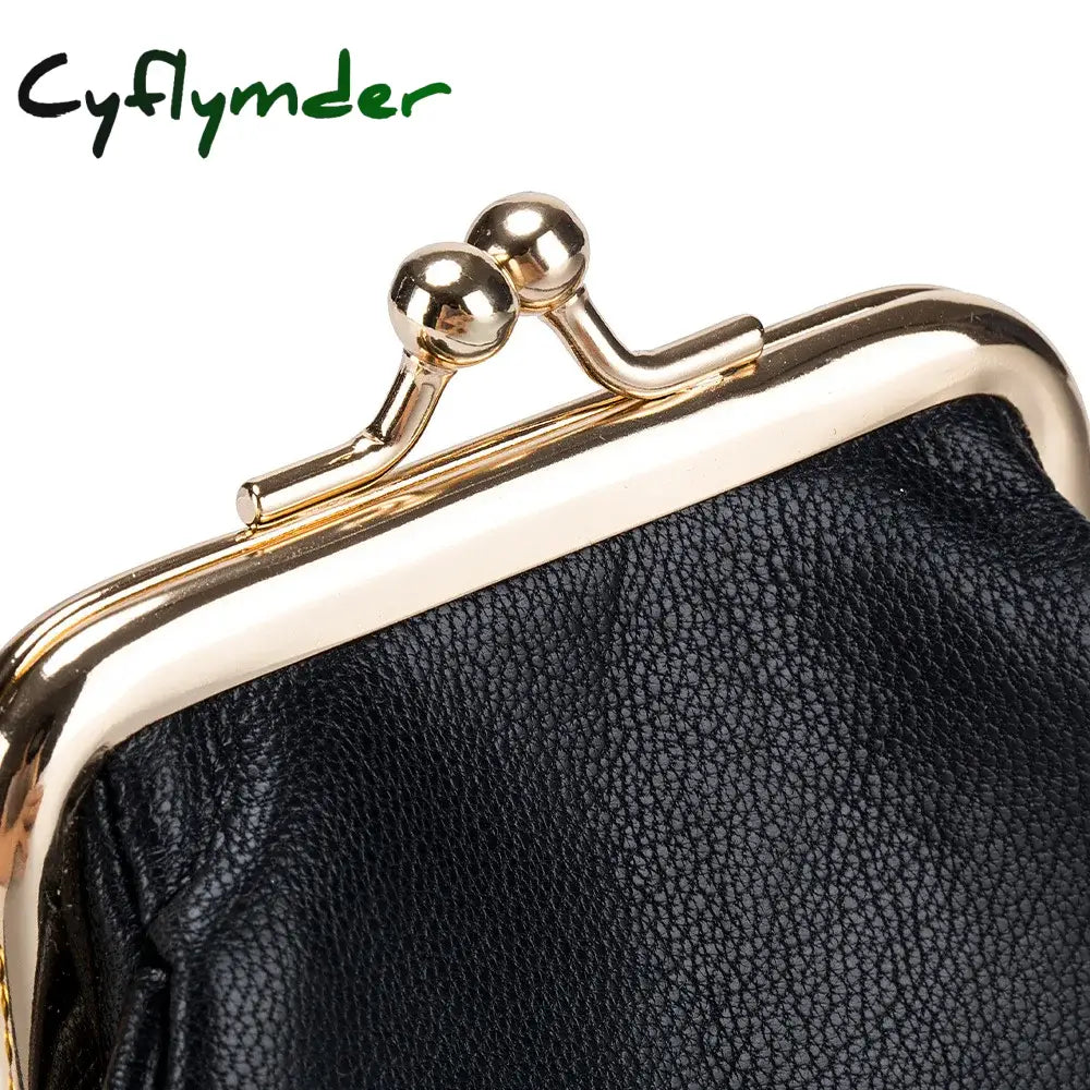 Cyflymder New Women Wallets Female Genuine Leather Purses Small Cute Hasp Purse Fashion Soft