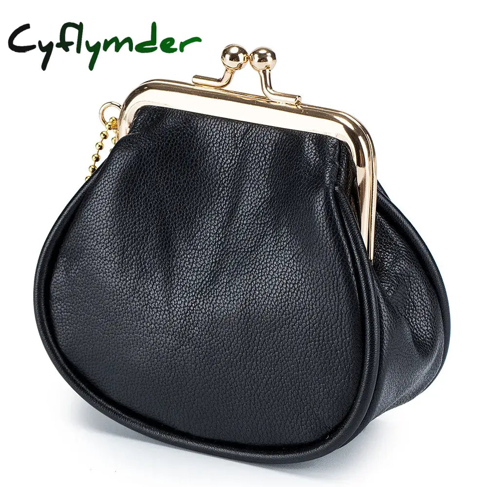 Cyflymder New Women Wallets Female Genuine Leather Purses Small Cute Hasp Purse Fashion Soft