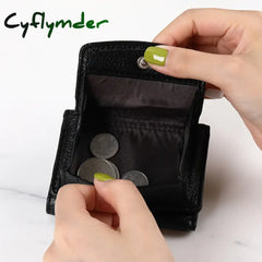 Cyflymder New Women Wallets Short Simple Tri-Fold Purses Ladies Multi-Card Bags Large-Capacity