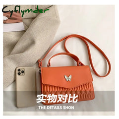 Cyflymder New Women’s Shoulder Bag Embossed Ribbed Pattern Reproduction Luxury Crossbody Fashion