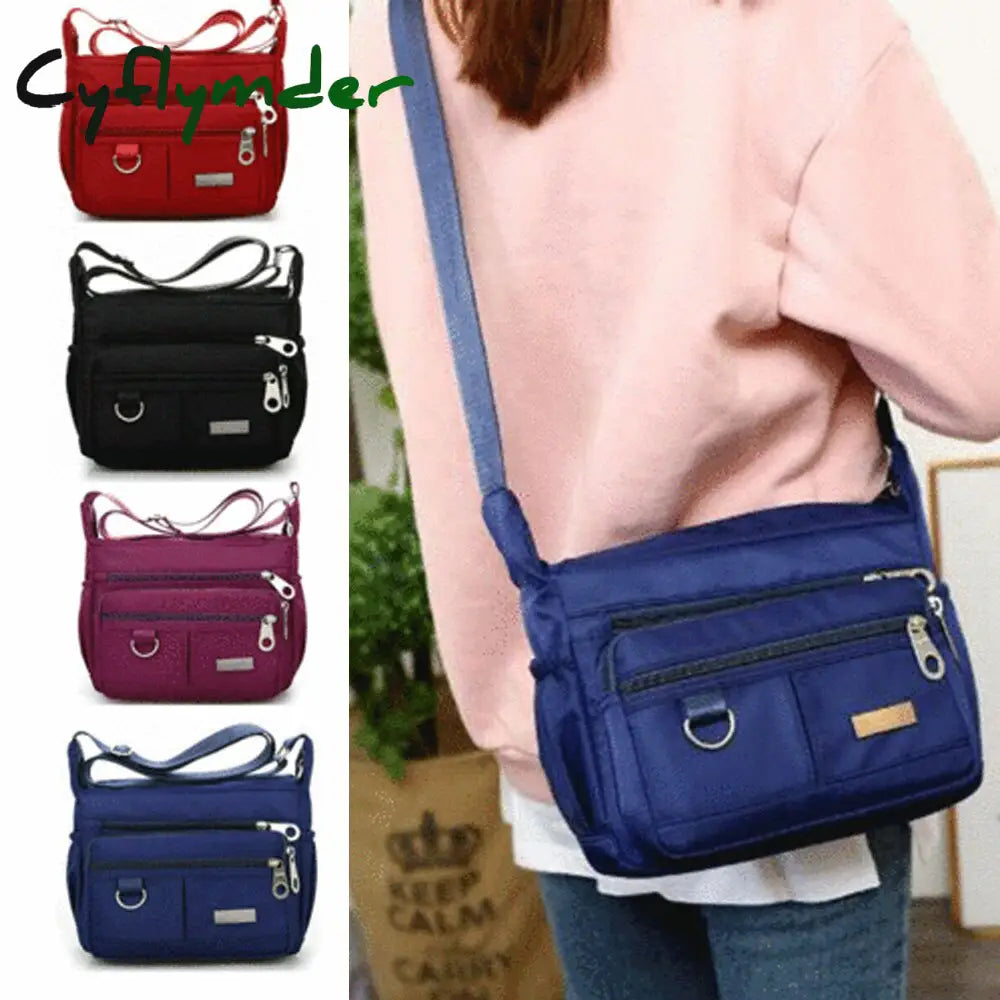 Cyflymder Newest Arrival 4 Colors Women Waterproof Oxford Messenger Cross Body Bag Shoulder Bags