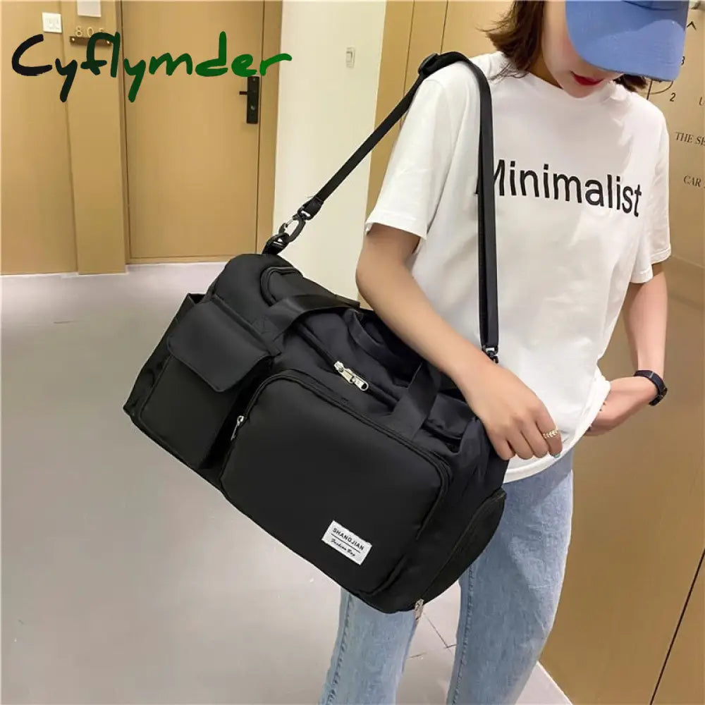 Cyflymder Nylon Capacity Handbag Teenage Girls Free Purse Shoulder Bags Waterproof Womentote Pure