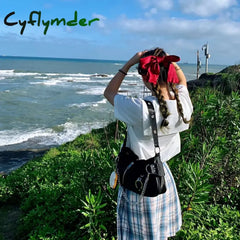 Cyflymder Nylon Cloth Chain Women Underarm Shoulder Bag Cool Girls Fashion Handbag Design Female