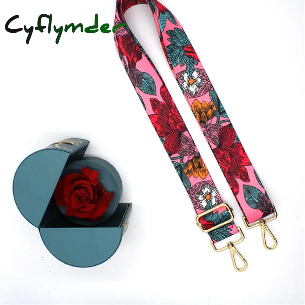 Cyflymder Nylon/Cotton Bag Strap Woman Colored Straps For Crossbody Messenger Shoulder Accessories