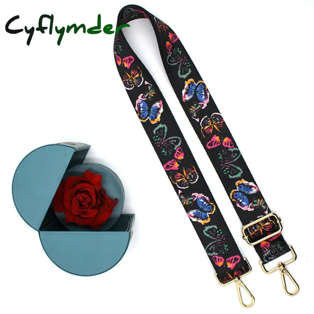 Cyflymder Nylon/Cotton Bag Strap Woman Colored Straps For Crossbody Messenger Shoulder Accessories