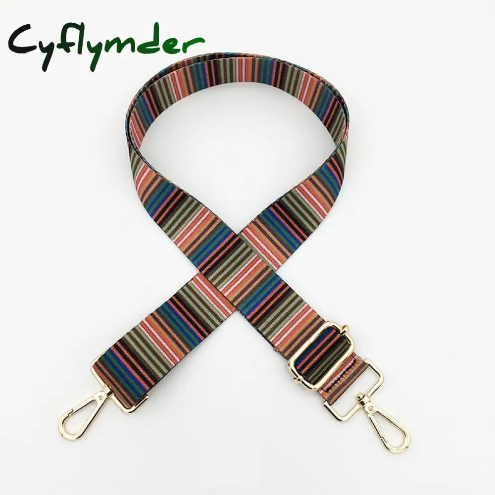 Cyflymder Nylon/Cotton Bag Strap Woman Colored Straps For Crossbody Messenger Shoulder Accessories