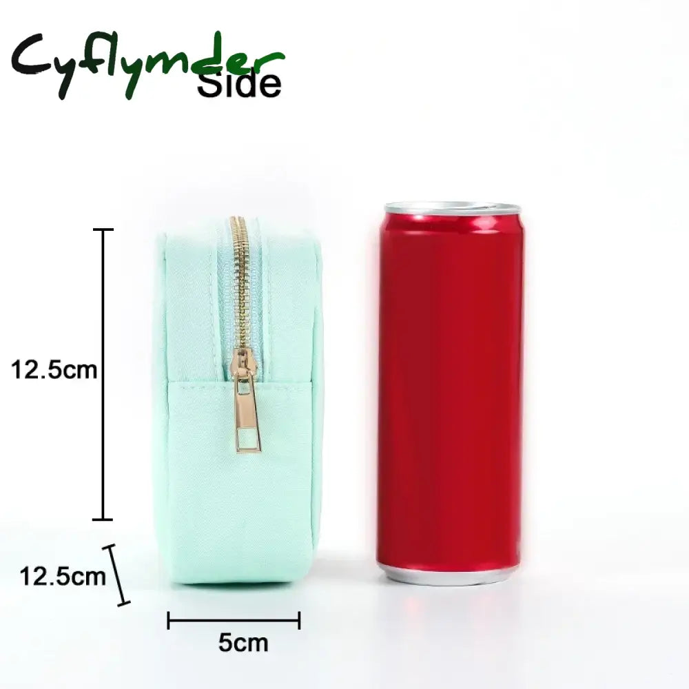 Cyflymder Nylon Mini Makeup Bag Toiletry Cosmetic Storage Waterproof Zipper Small Pouch Coin