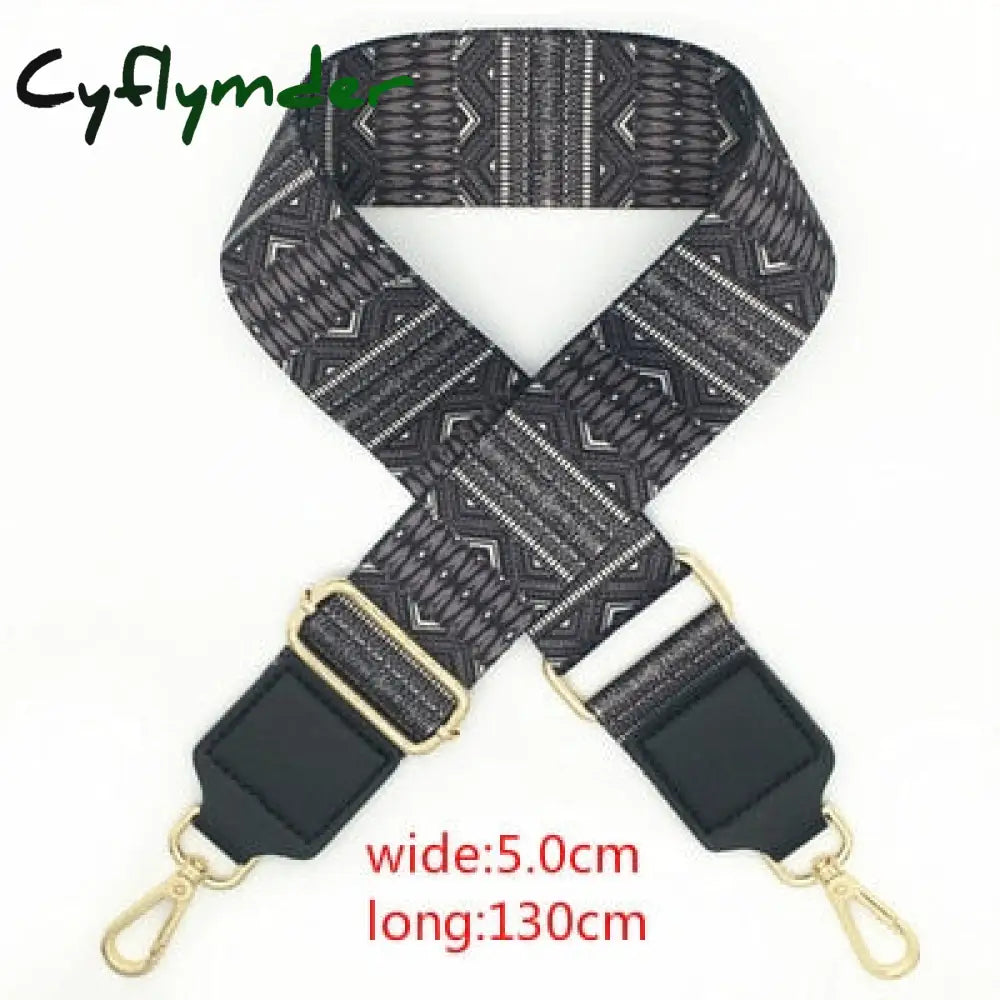 Cyflymder Nylon Womens Wide Handbag Belt Shoulder Bag Accessory Part Adjustable Strap Accessories