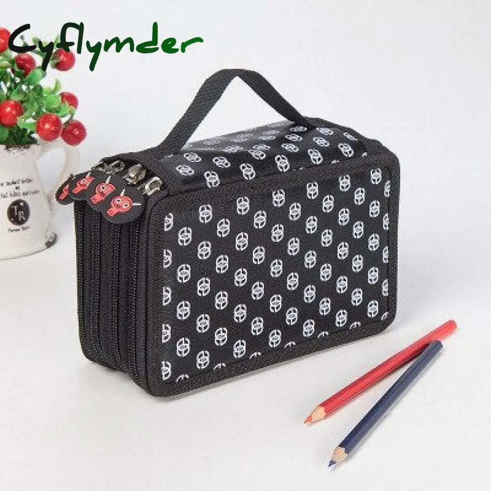 Cyflymder Office School Pencil Case Big 36/48/72 Slots Penal For Girls Boys Pen Box Large Storage