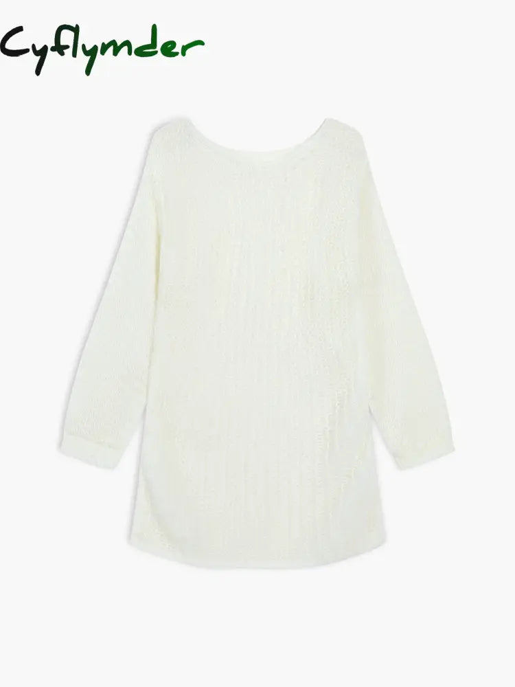 Cyflymder - Open Knit Oversized Sweater Sweaters