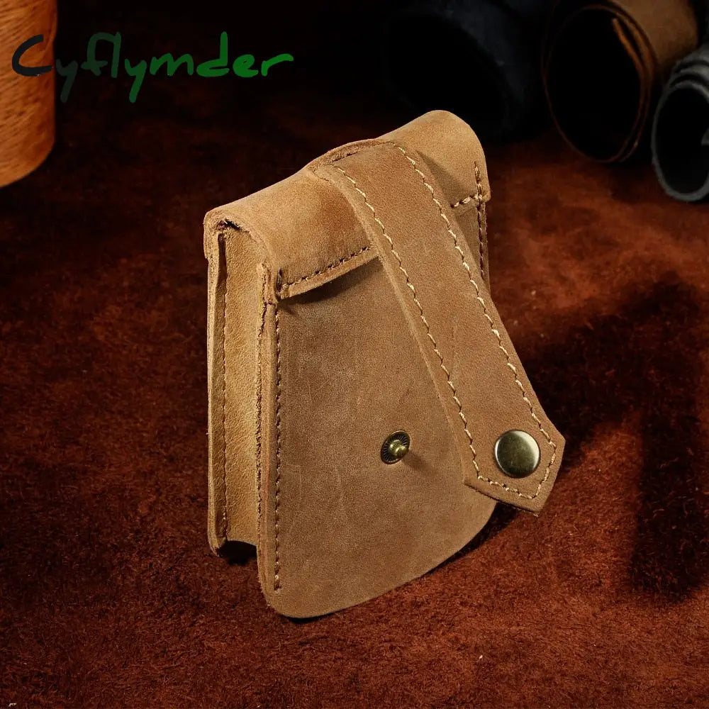 Cyflymder Original Genuine Leather Men Quality Fashion Car Remote Case Key Ring Holder Chain