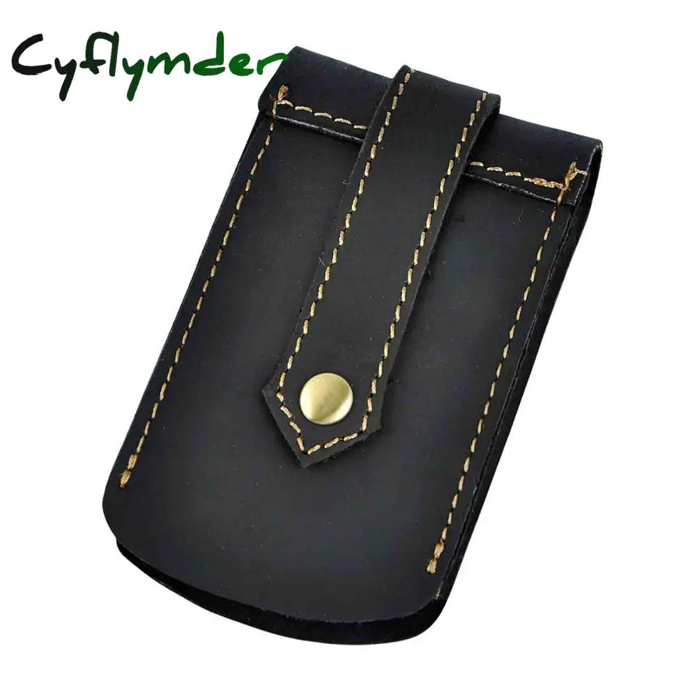 Cyflymder Original Genuine Leather Men Quality Fashion Car Remote Case Key Ring Holder Chain