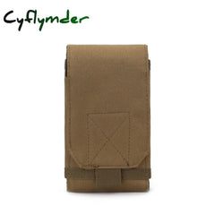 Cyflymder Outdoor Camouflage Bag Tactical Army Phone Holder Sport Waist Belt Case Waterproof Nylon