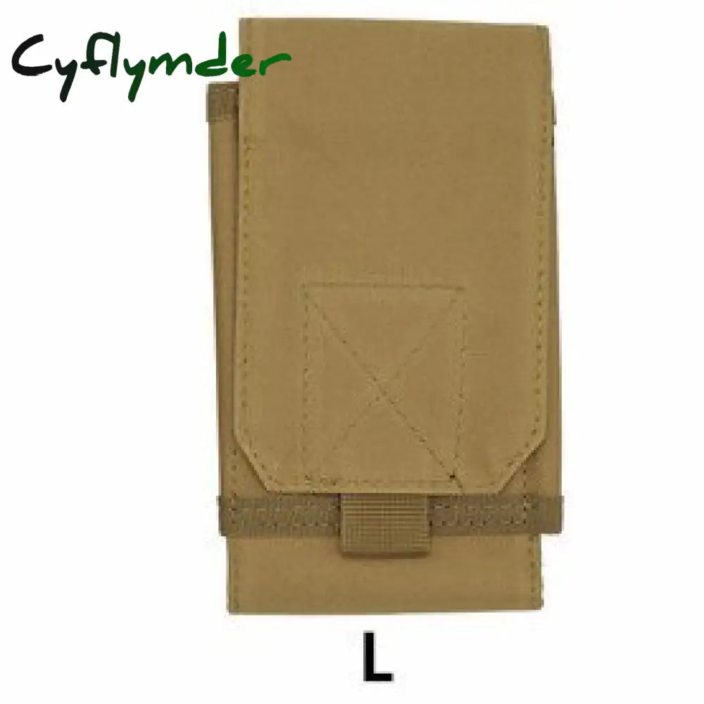 Cyflymder Outdoor Camouflage Bag Tactical Army Phone Holder Sport Waist Belt Case Waterproof Nylon