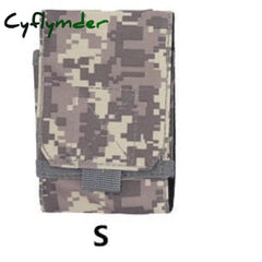 Cyflymder Outdoor Camouflage Bag Tactical Army Phone Holder Sport Waist Belt Case Waterproof Nylon